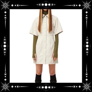 NWT Weekday Safari faux leather dress